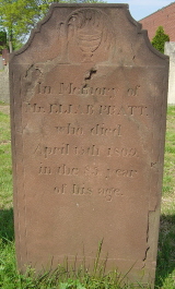 ELIAB PRATT GRAVE, CENTER CEMETERY, EAST HARTFORD, HARTFORD, CONNECTICUT